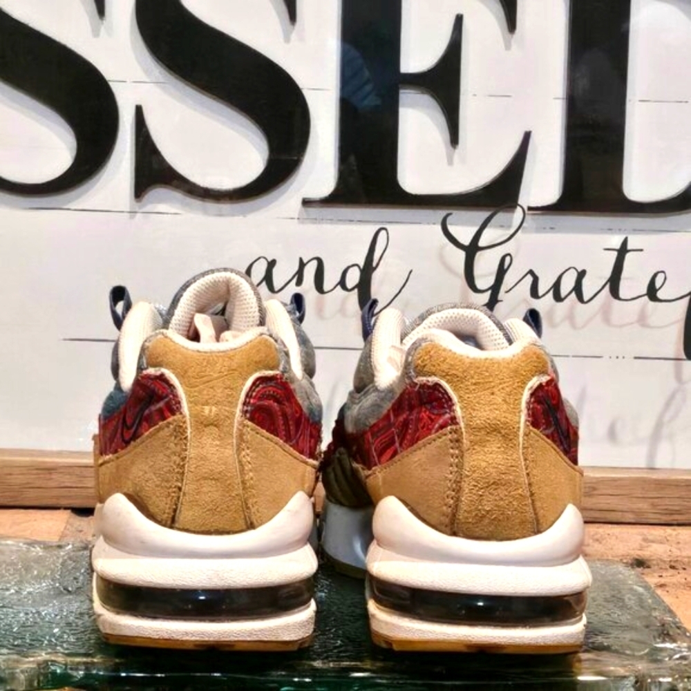 Nike Air Max 95 GS 'Wild West' Denim, Paisley Suede 5.5 Youth #BV6375 200 - Picture 4 of 8